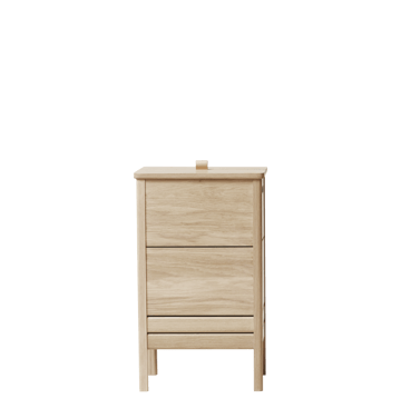 A Line laundry basket - White oak - Form & Refine