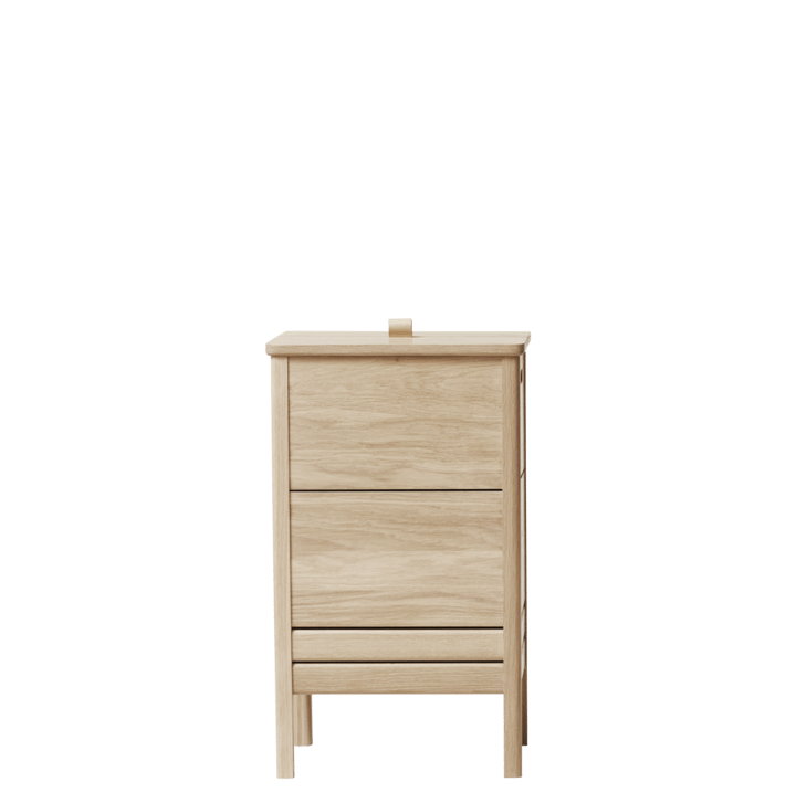 A Line laundry basket, White oak Form & Refine