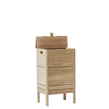 A Line laundry basket - White oak - Form & Refine