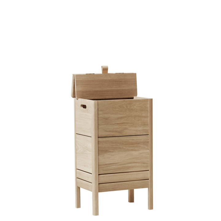 A Line laundry basket, White oak Form & Refine