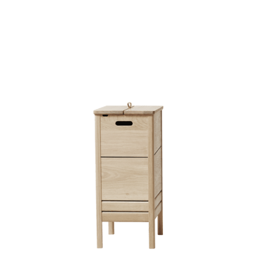 A Line laundry basket - White oak - Form & Refine