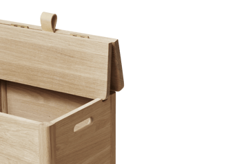A Line laundry basket - White oak - Form & Refine