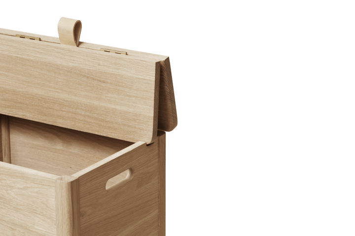 A Line laundry basket, White oak Form & Refine