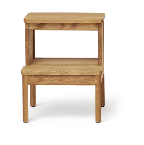 A line round step stool - Oak, Ø38x47.5 cm - Form & Refine