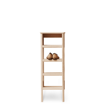 A Line shoe shelf 35x100 cm - White oak - Form & Refine