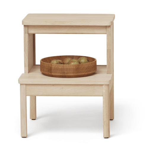 A line step stool, White oak Form & Refine