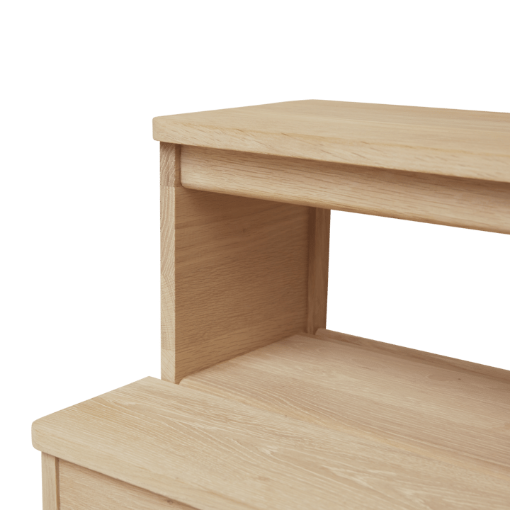 A line step stool, White oak Form & Refine