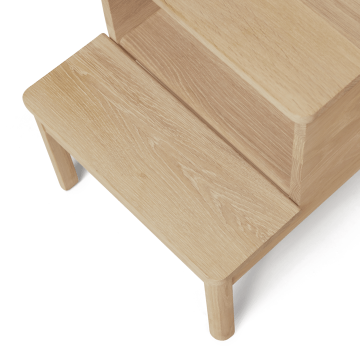 A line step stool, White oak Form & Refine