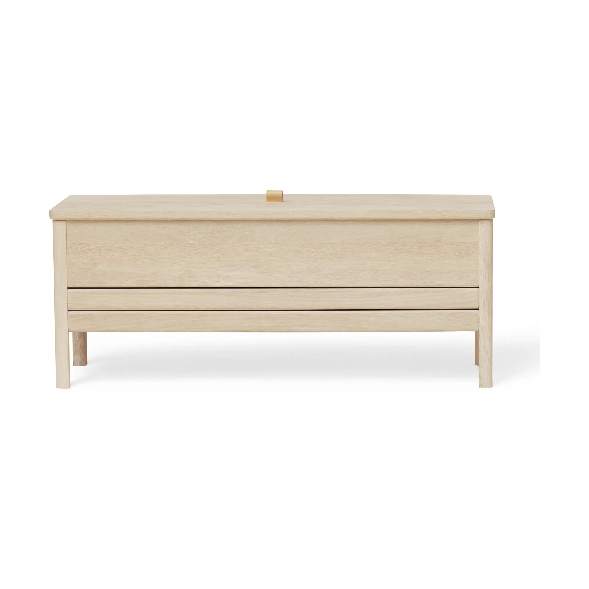 A Line storage bench 111 cm, White oak Form & Refine