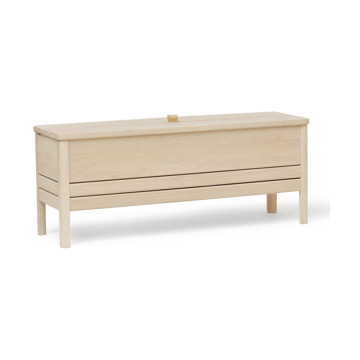 A Line storage bench 111 cm - White oak - Form & Refine