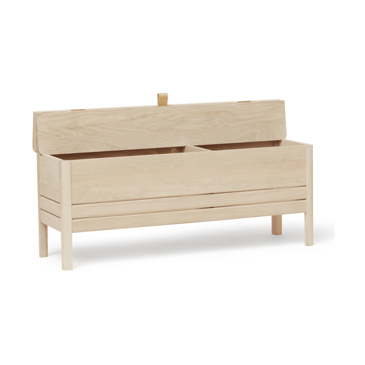 A Line storage bench 111 cm, White oak Form & Refine