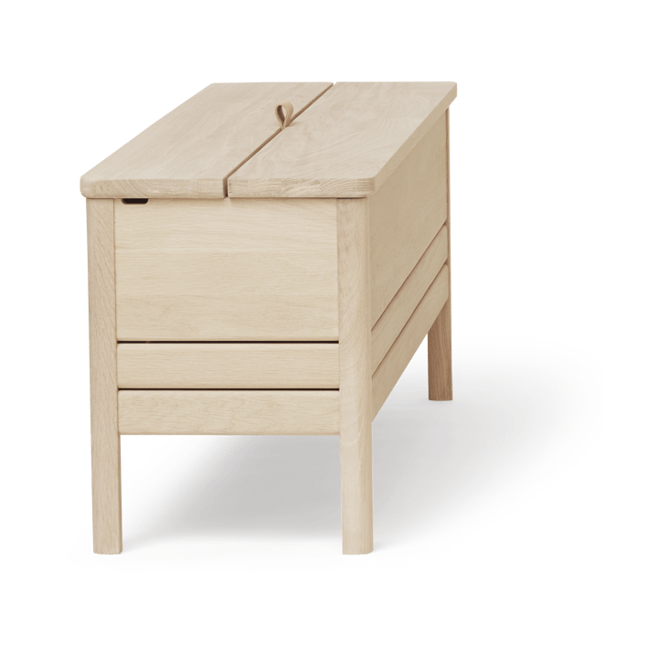 A Line storage bench 111 cm, White oak Form & Refine