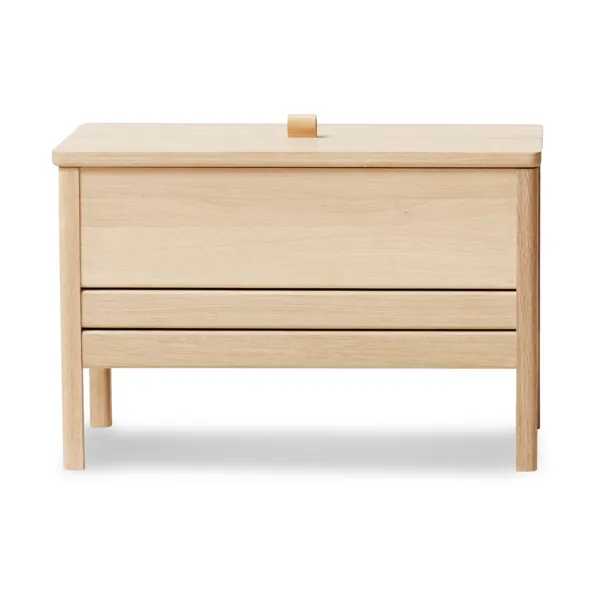 Form & Refine A Line storage bench 68 cm Oiled oak | Scandinavian Design | Benches | Beige