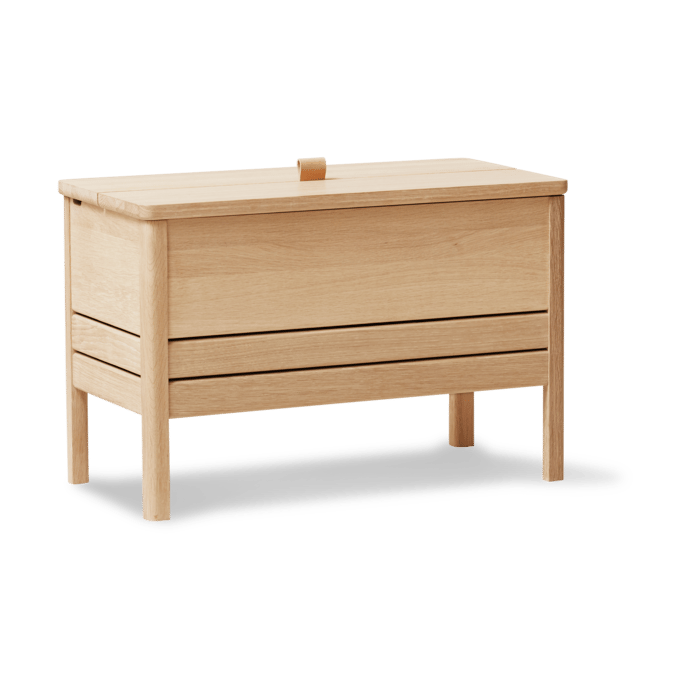 A Line storage bench 68 cm, Oiled oak Form & Refine