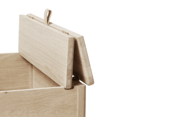 A Line storage bench 68 cm - Oiled oak - Form & Refine