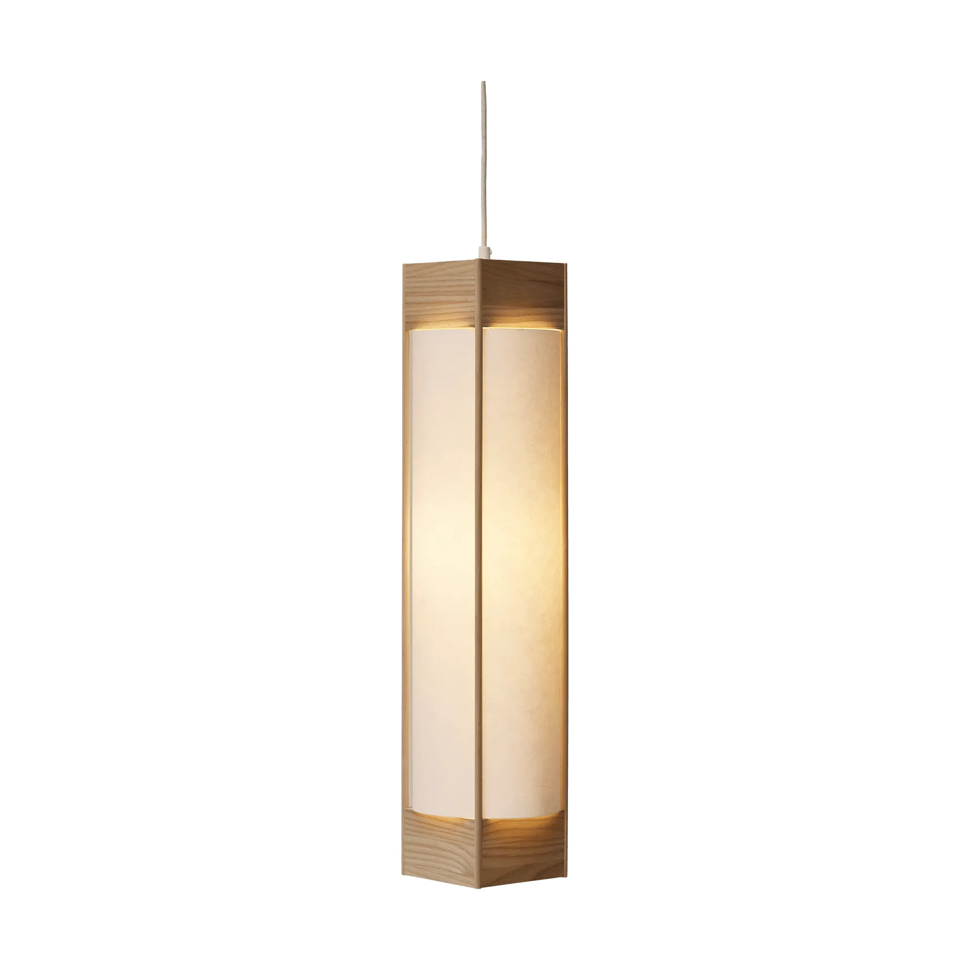 Andon pendant lamp, Ash, long Form & Refine