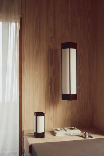 Andon pendant lamp - Ash, long - Form & Refine