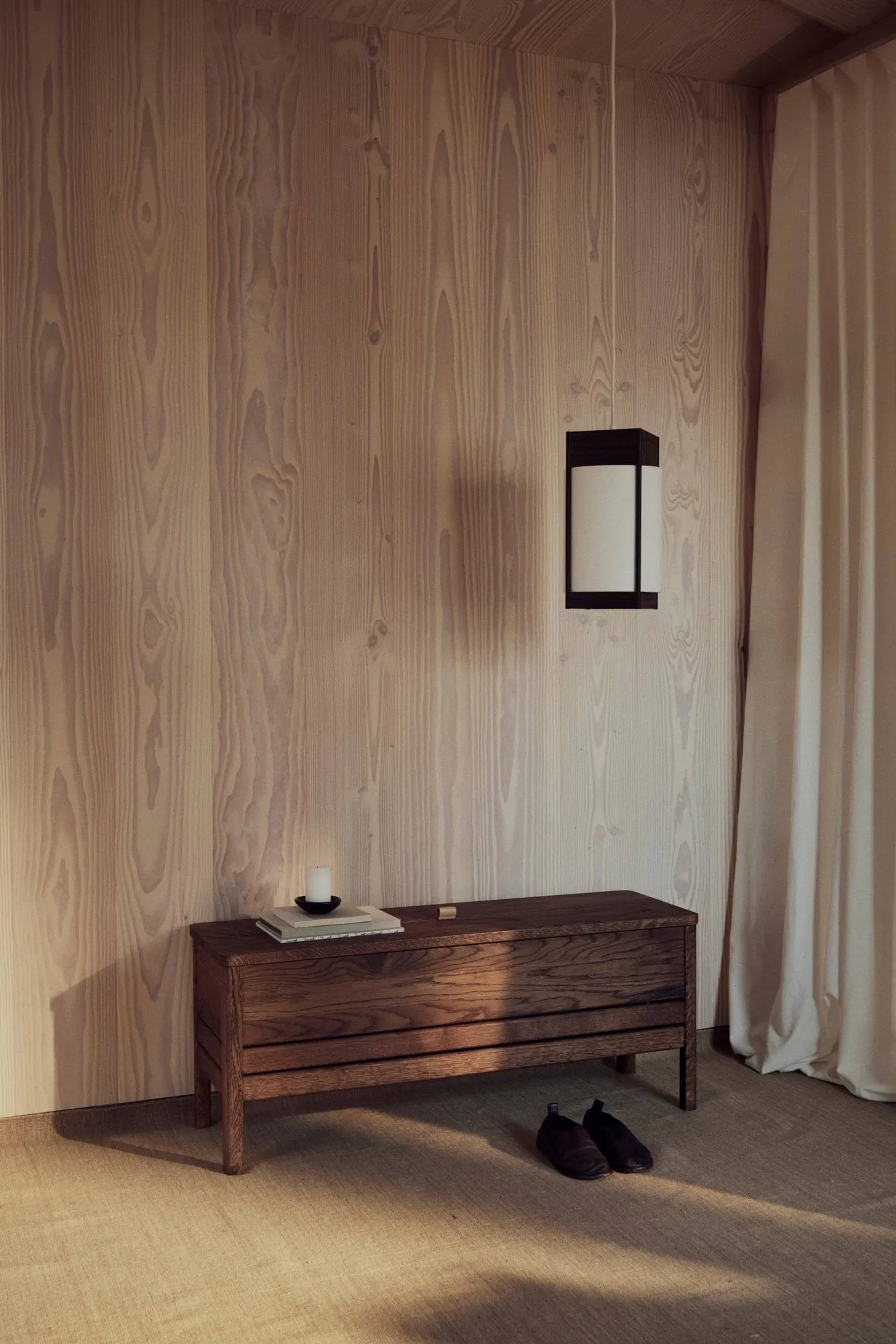 Andon pendant lamp, Ash, medium Form & Refine