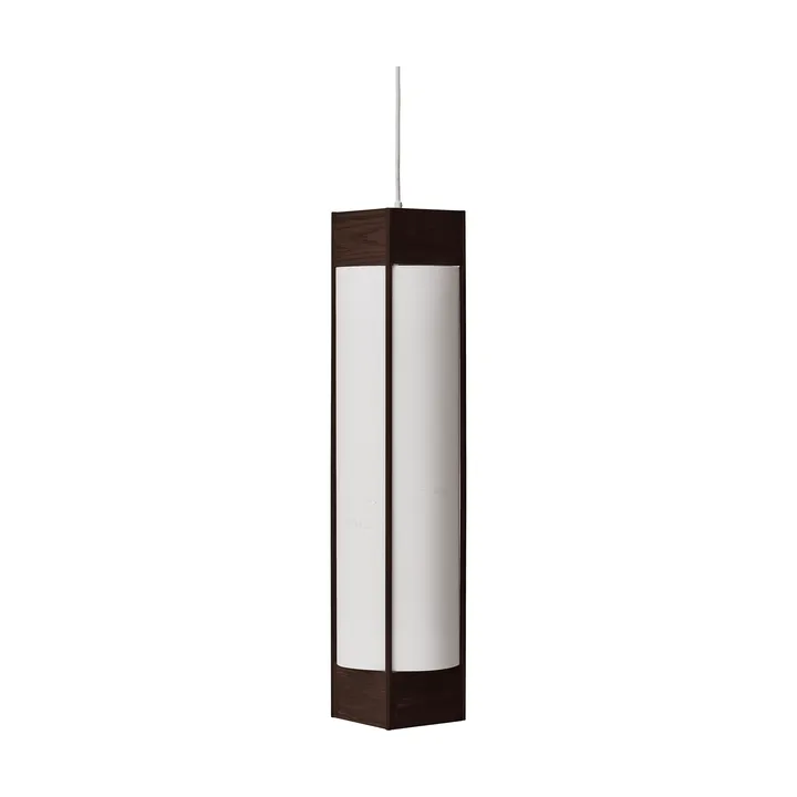 Andon pendant lamp - Dark brown ash, long - Form & Refine