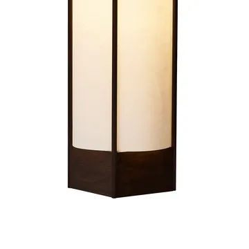 Andon pendant lamp - Dark brown ash, long - Form & Refine