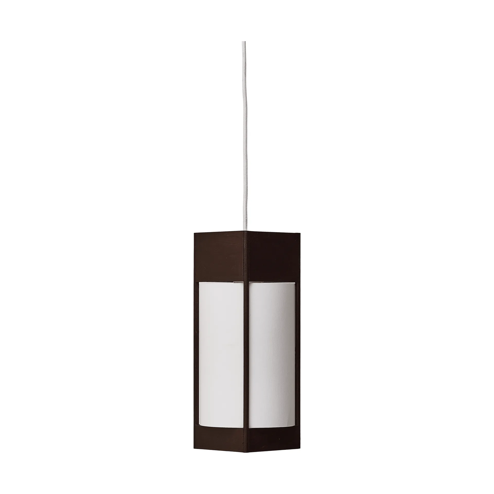 Andon pendant lamp, Dark brown ash, small Form & Refine