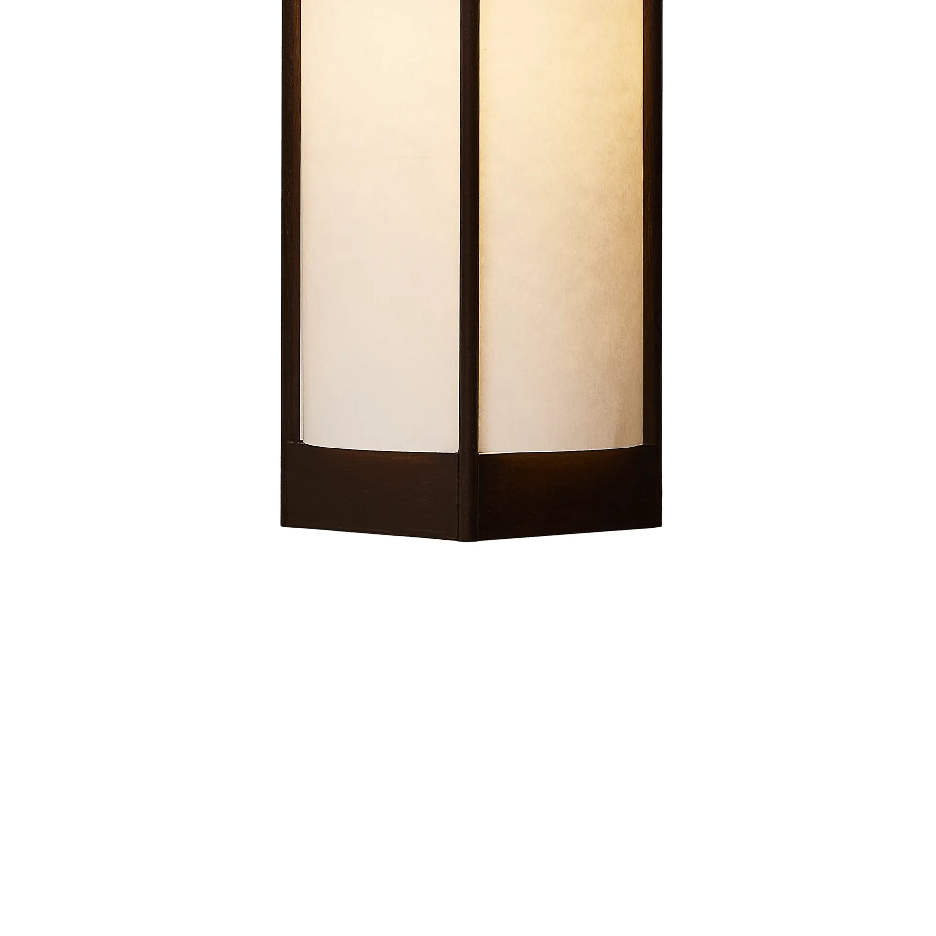 Andon pendant lamp, Dark brown ash, small Form & Refine