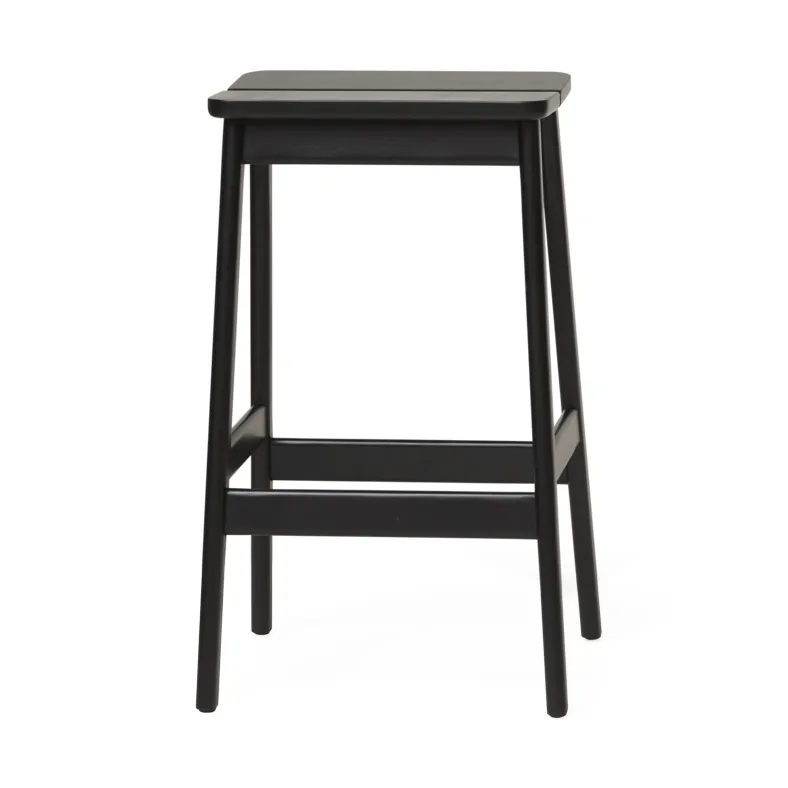 Form & Refine Angle Standard bar stool 65 cm Black | Scandinavian Design | Stools | Black