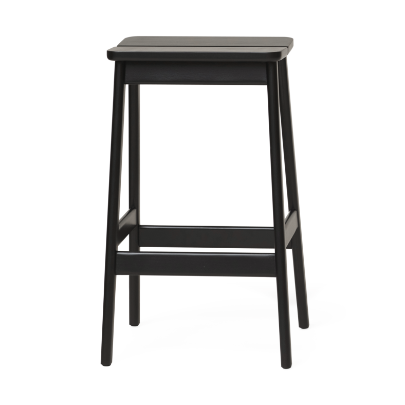 Form & Refine Angle Standard bar stool 65 cm Black | Scandinavian Design | Stools | Black