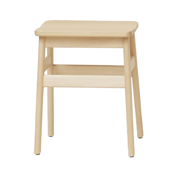 Angle Standard round stool 45 cm, Beech, Ø32x46 cm Form & Refine