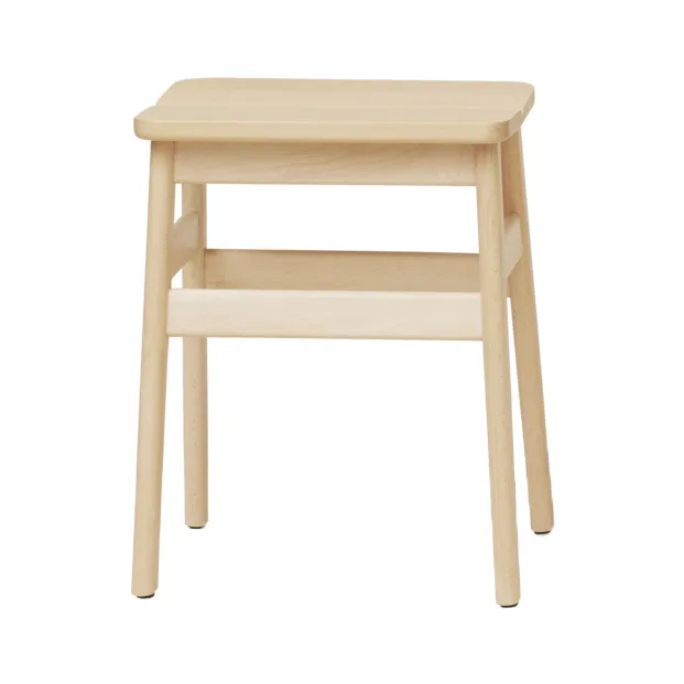Angle Standard round stool 45 cm - Beech, Ø32x46 cm - Form & Refine