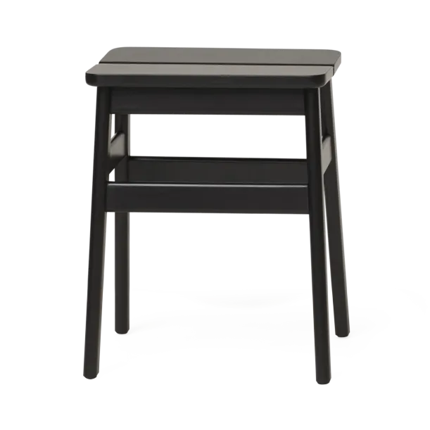 Angle Standard round stool 45 cm, Black, Ø32x46 cm Form & Refine