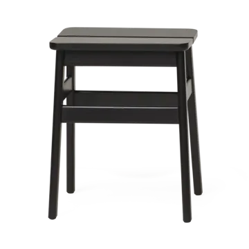 Angle Standard round stool 45 cm - Black, Ø32x46 cm - Form & Refine