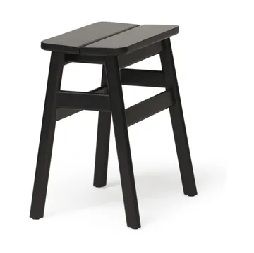 Angle Standard round stool 45 cm - Black, Ø32x46 cm - Form & Refine