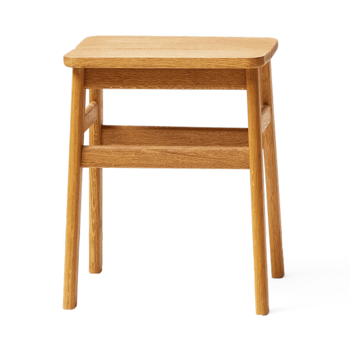 Angle Standard round stool 45 cm, Oak, Ø32x46 cm Form & Refine