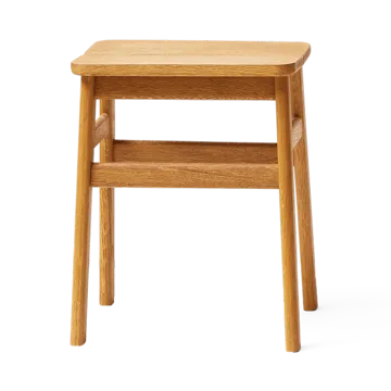 Angle Standard round stool 45 cm - Oak, Ø32x46 cm - Form & Refine