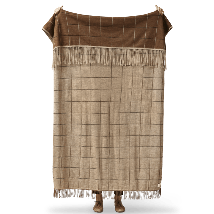 Aymara blanket 130x190 cm, New square brown Form & Refine