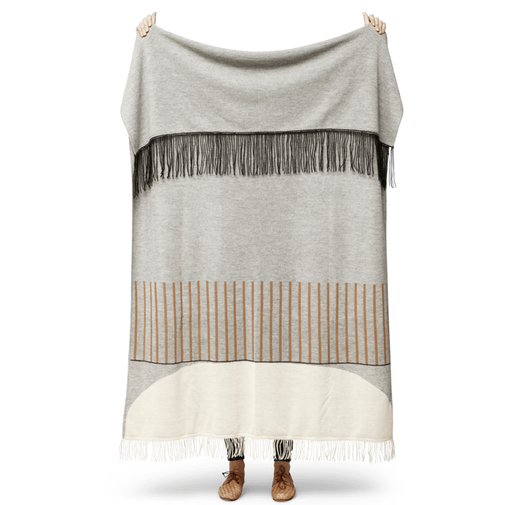 Aymara blanket 130x190 cm, Pattern grey Form & Refine