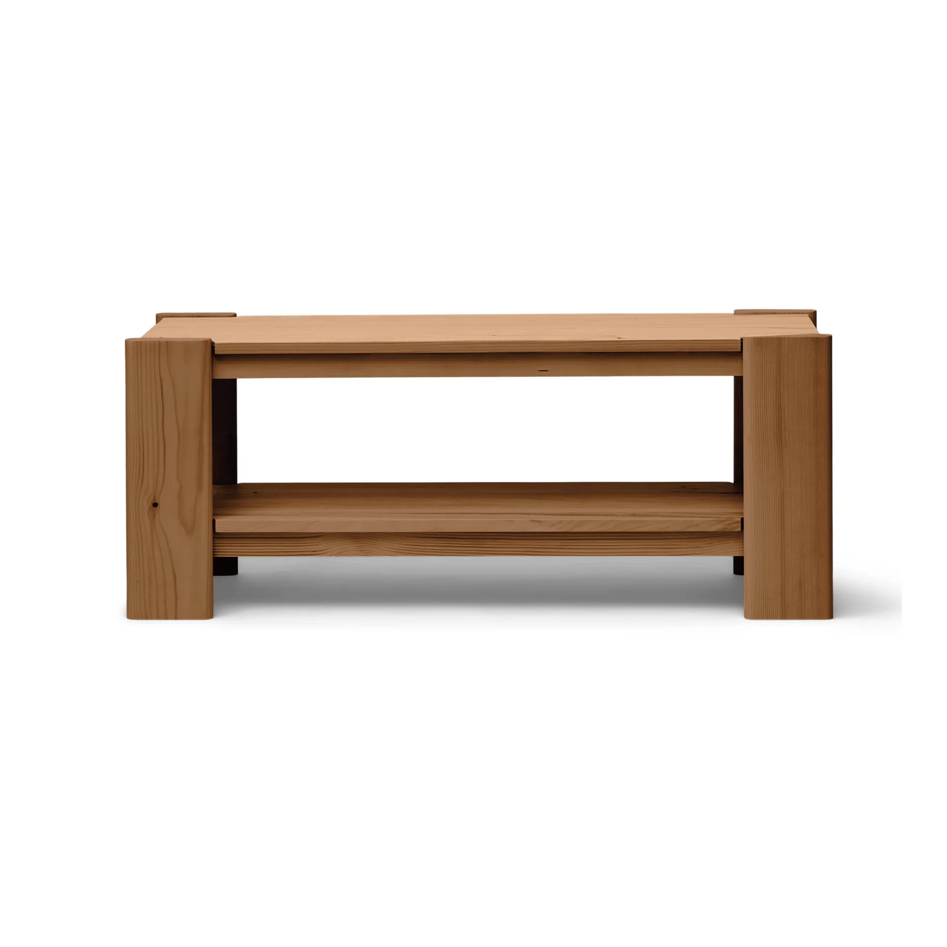 Beam bench, Deep brown pine, 112x45x33 cm Form & Refine