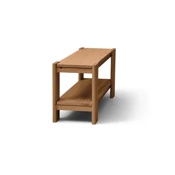 Beam bench - Deep brown pine, 112x45x33 cm - Form & Refine