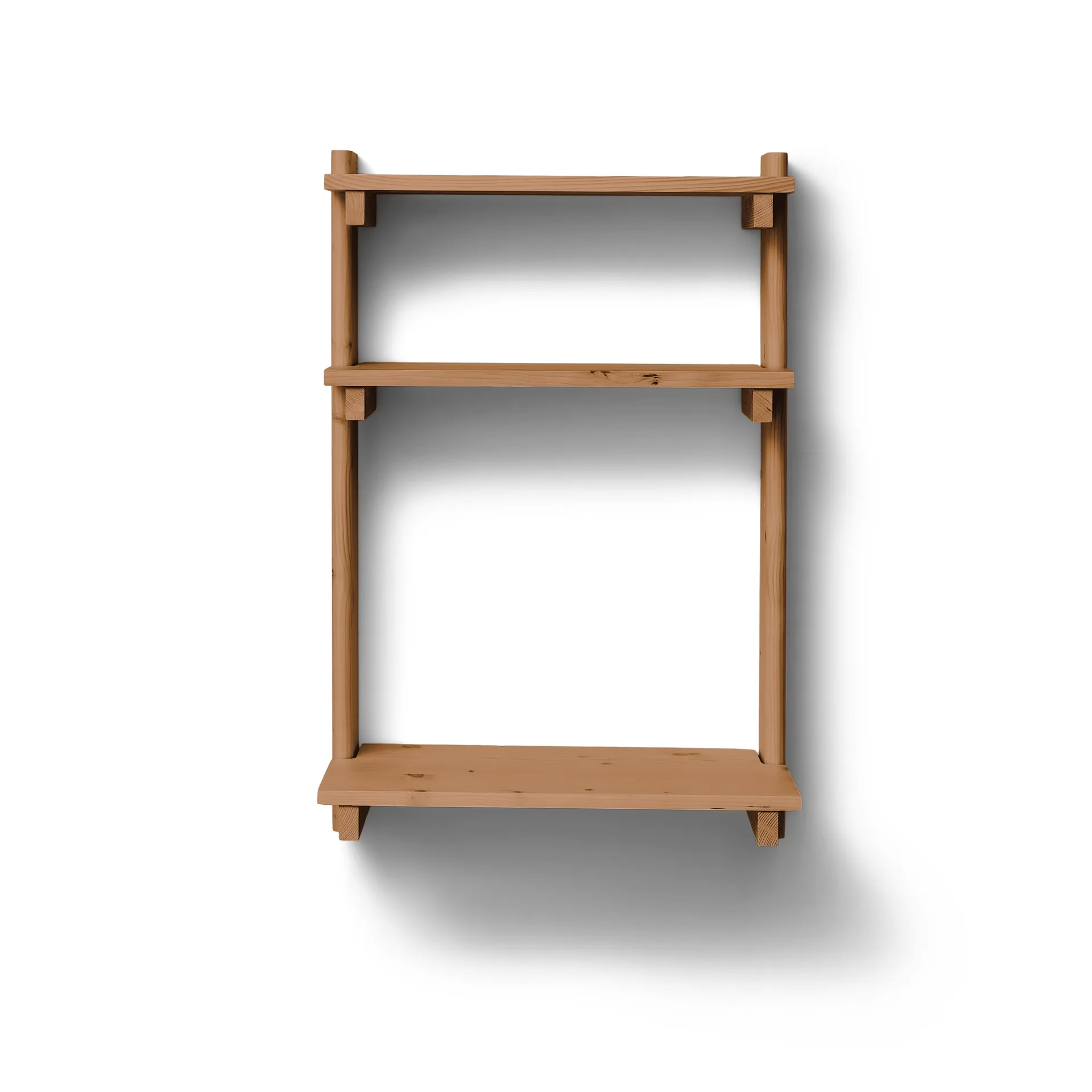 Beam Office Shelf with desk, Deep brown pine, 60x90.5x40 cm Form & Refine