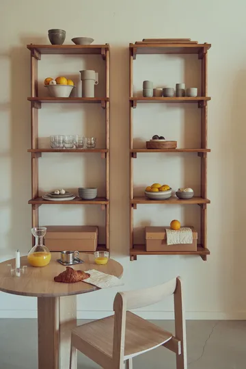 Beam Shelf wall shelf - Deep brown pine, 60x167x25 cm - Form & Refine