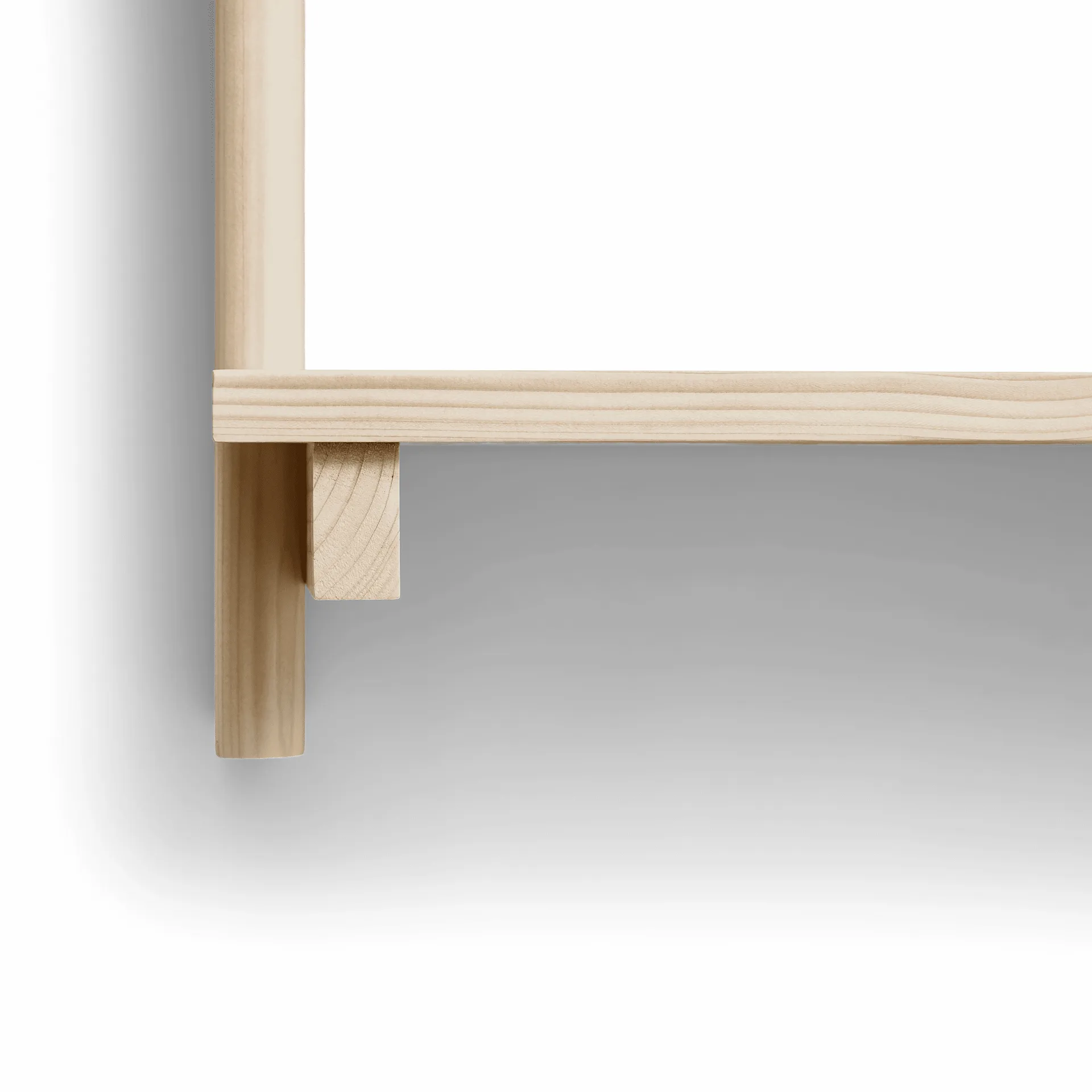 Beam wall shelf 3 shelves, Pinewood Form & Refine