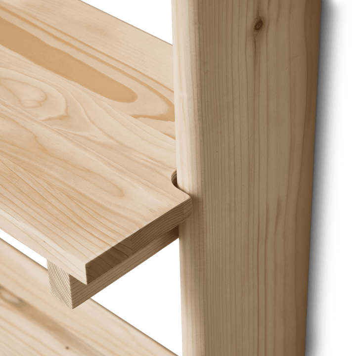 Beam wall shelf 3 shelves, Pinewood Form & Refine