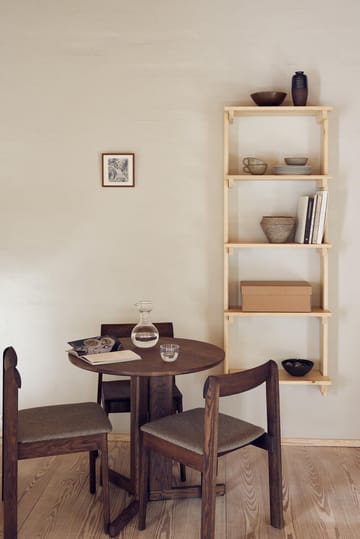 Beam wall shelf 5 shelves - Pinewood - Form & Refine