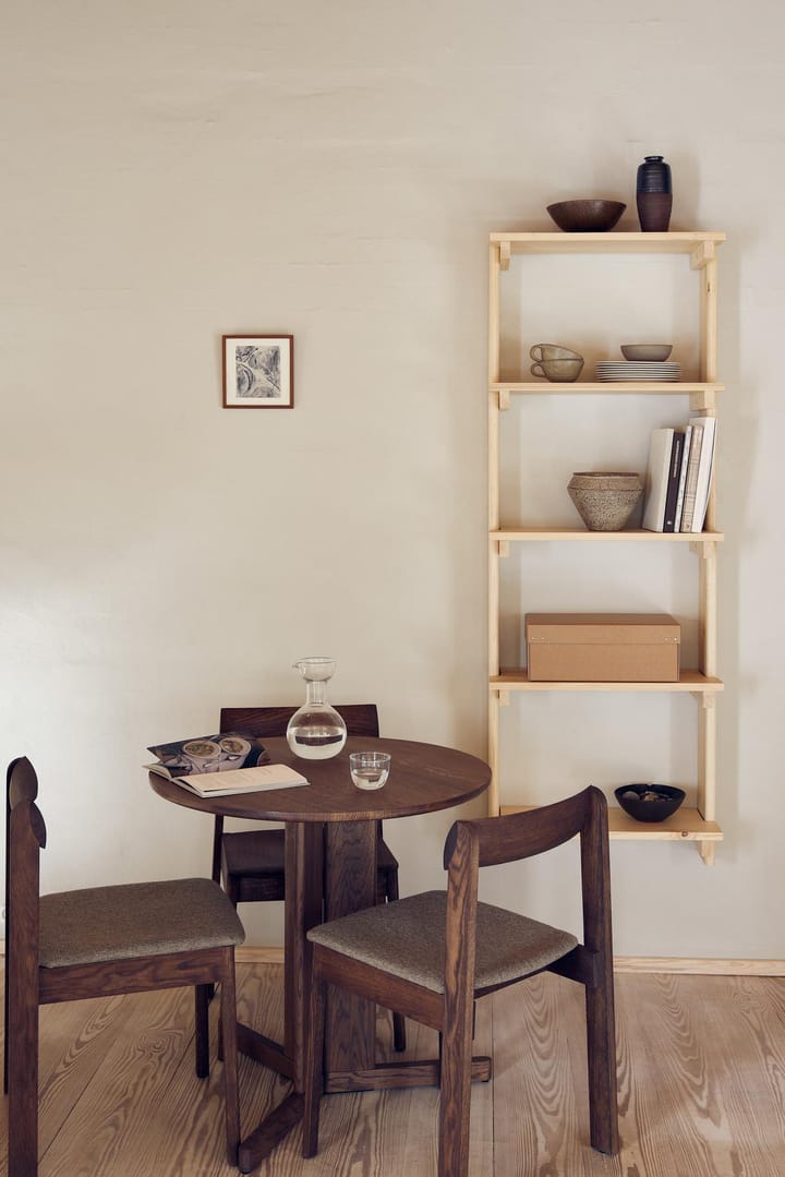 Beam wall shelf 5 shelves, Pinewood Form & Refine