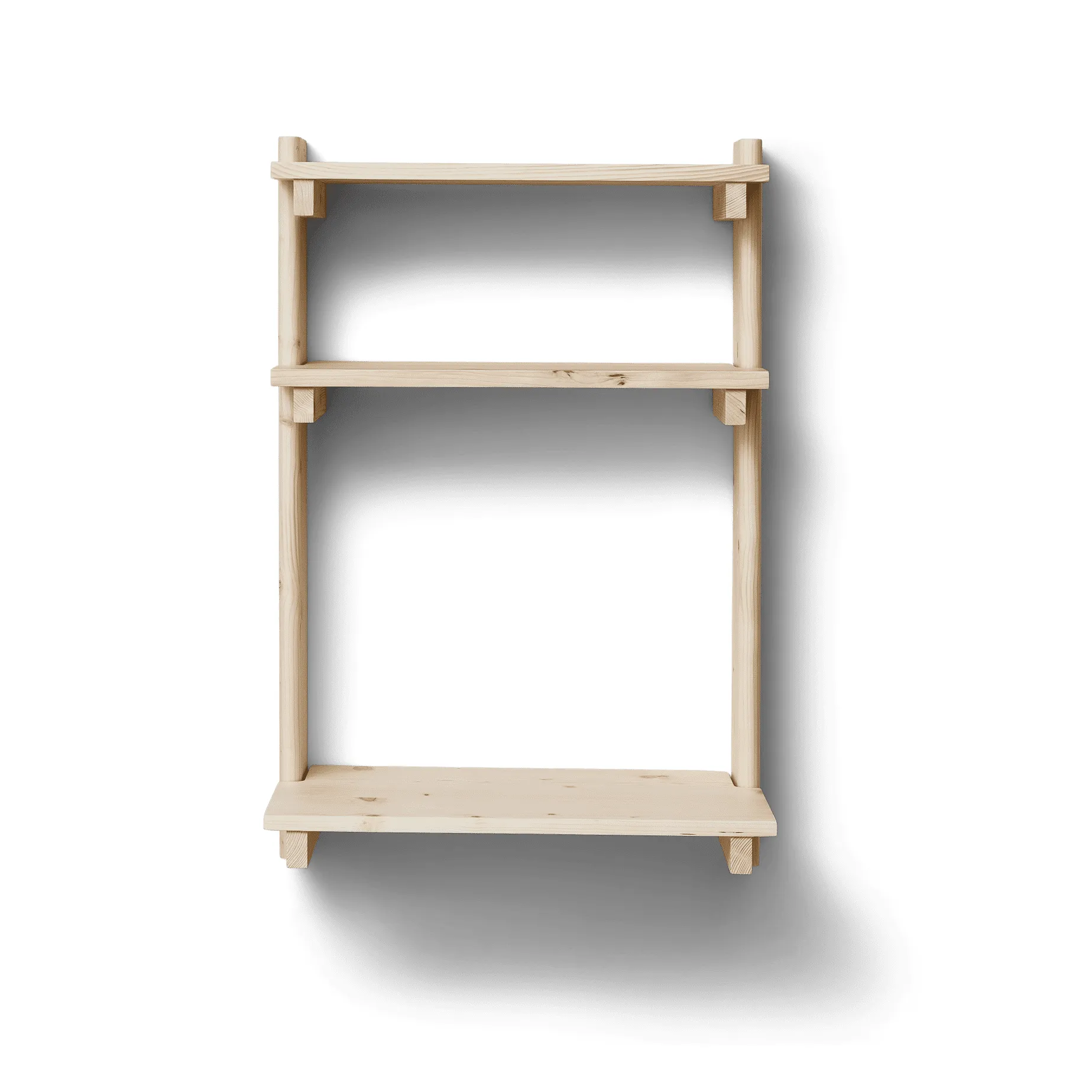 Beam wall shelf with desk, Pinewood Form & Refine