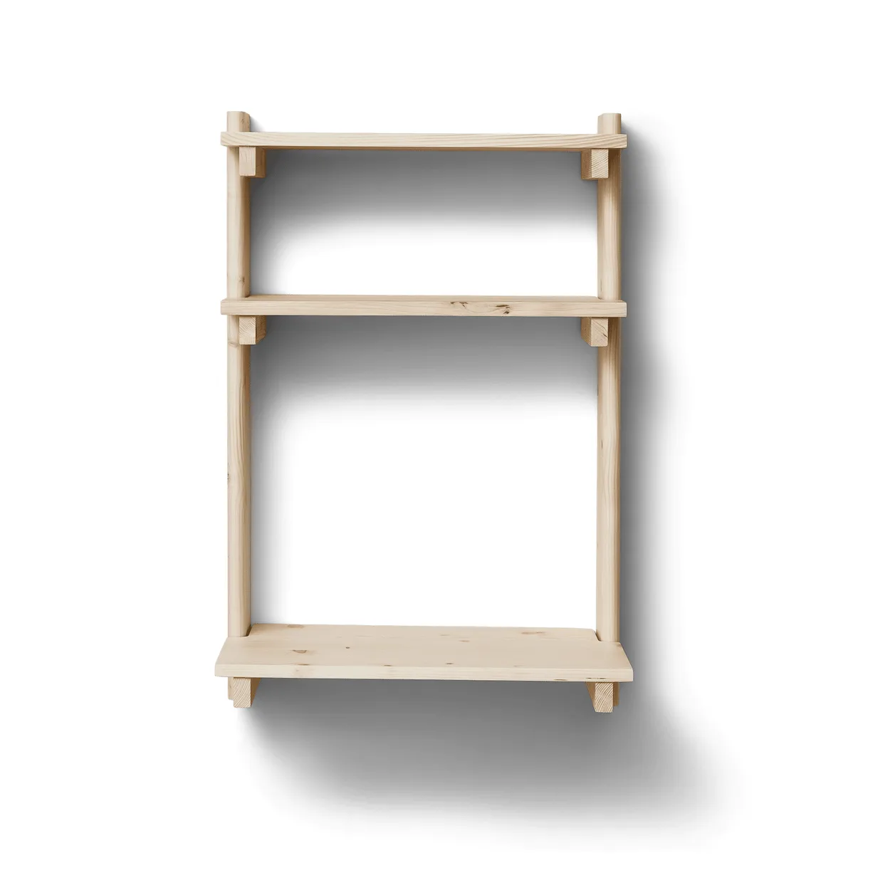 Form & Refine Beam wall shelf with desk Pinewood | Scandinavian Design | Shelves & shelving systems | Beige