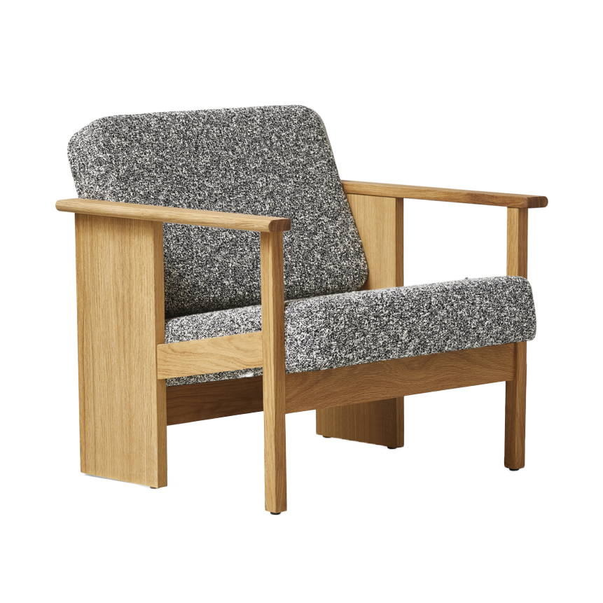 Form & Refine Block lounge chair Oak-Zero 0004