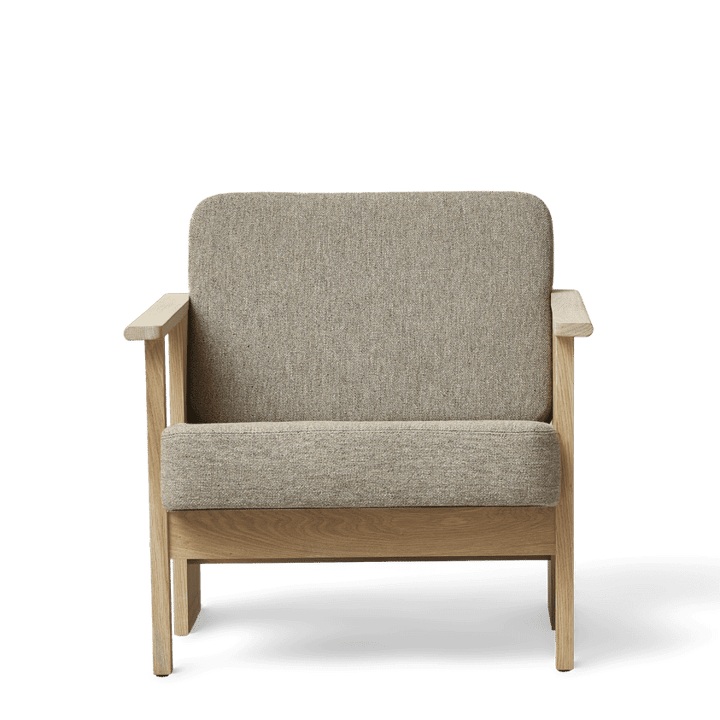 Block lounge chair, White oak-Hallingdal 65-0227 Form & Refine