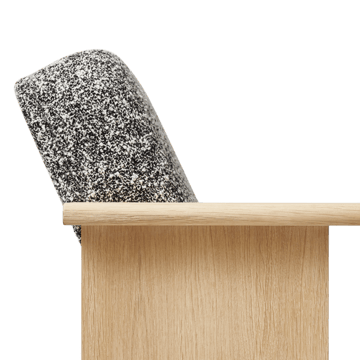 Block lounge chair - White oak-Zero 0004 - Form & Refine